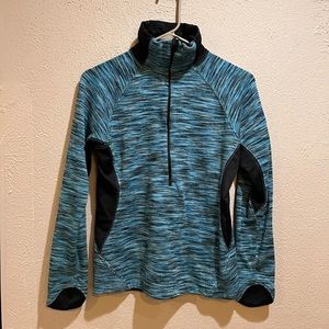 Columbia Blue pullover with ¼ zipper